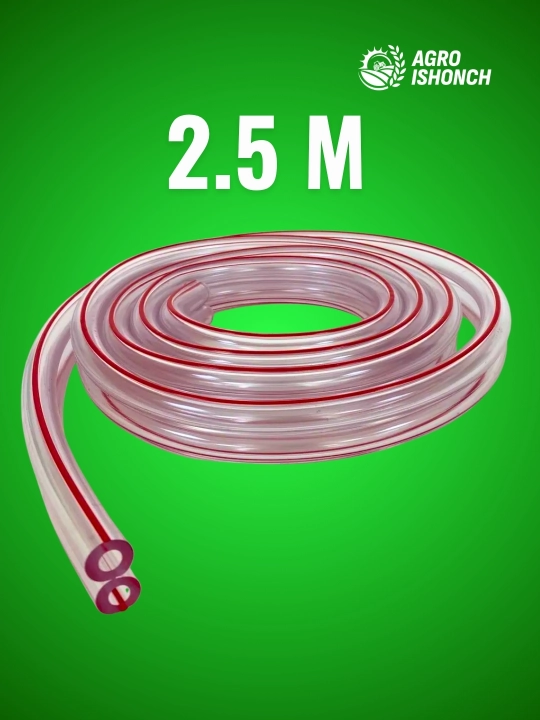 Shaffof shlang ikki/bitta sog'ish apparat uchun Melasty 7x14 mm (2,5 m), Turkiya