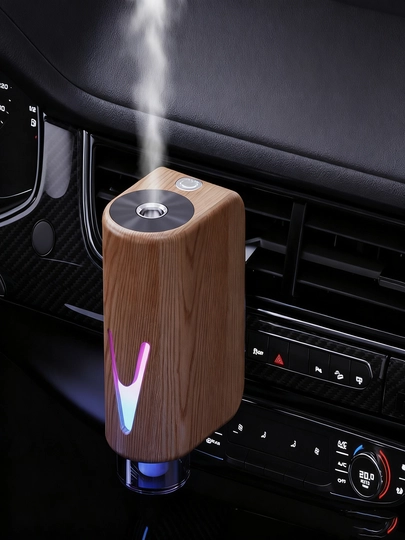 Авто аромадиффузор умный USB ионный очиститель воздуха LED свет салон аромат — UR3-UR30045-ХАКИ