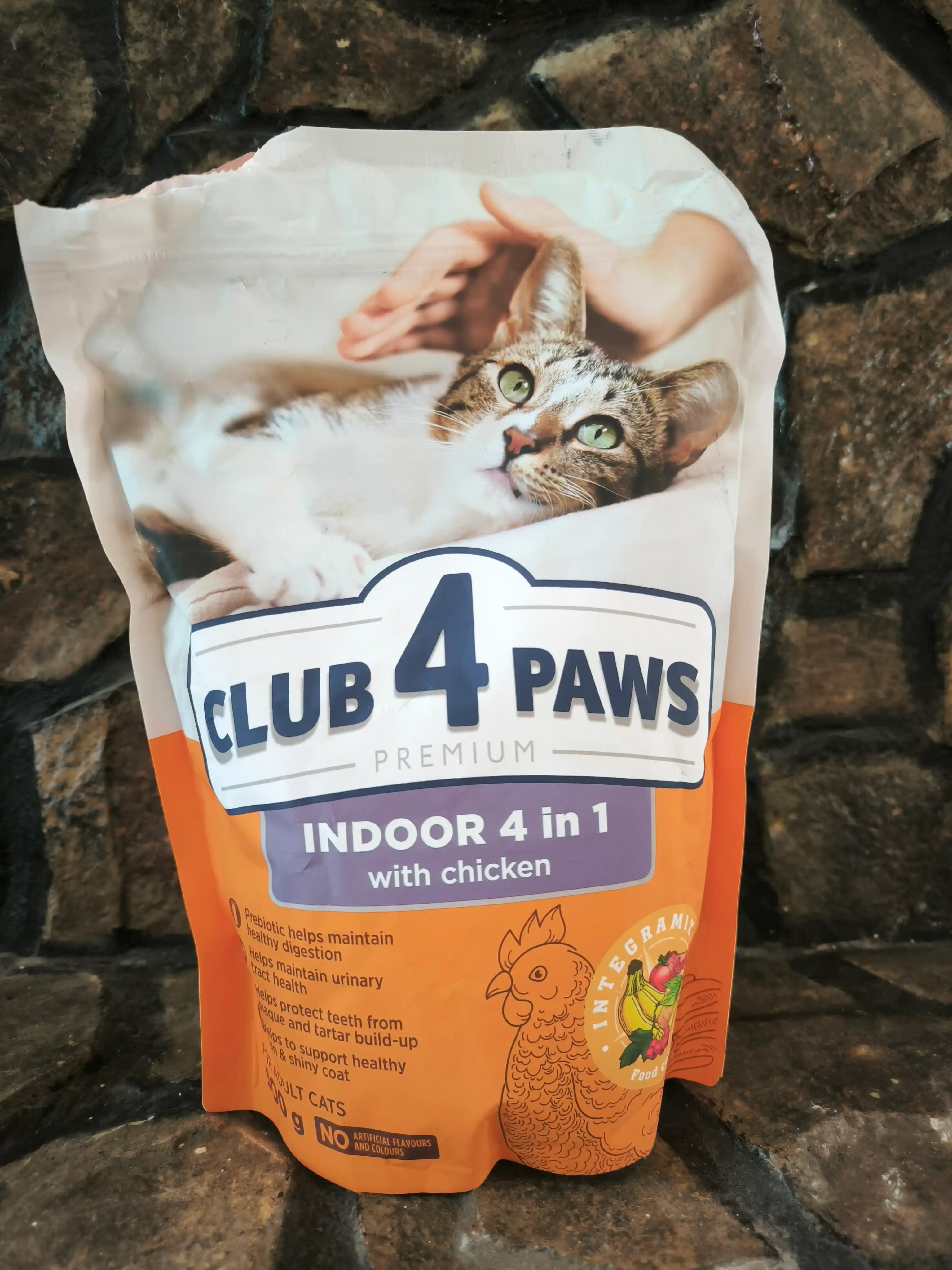 Club 4 Paws 4 в 1 сухой корм для домашних кошек, 900 г