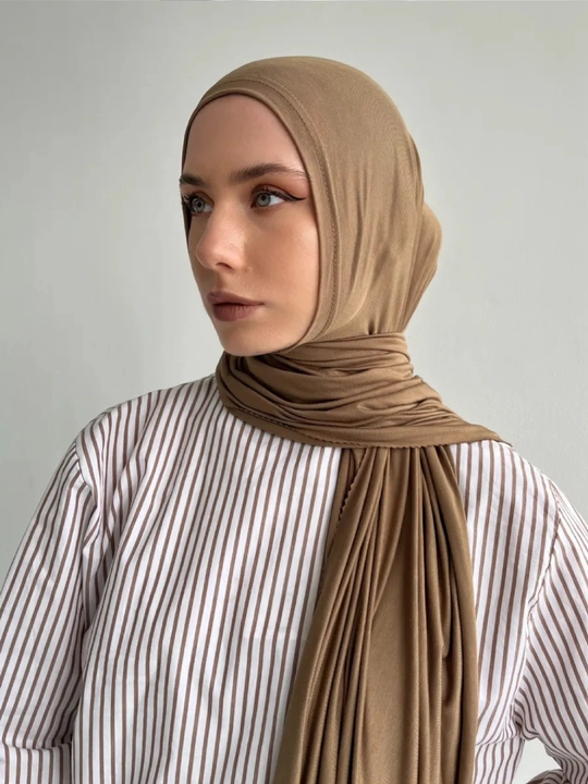 Kaliforniya tayyor kiymali sharf ayollar ro‘moli,hijob, haj va umra uchun mos, 175 x 75 sm