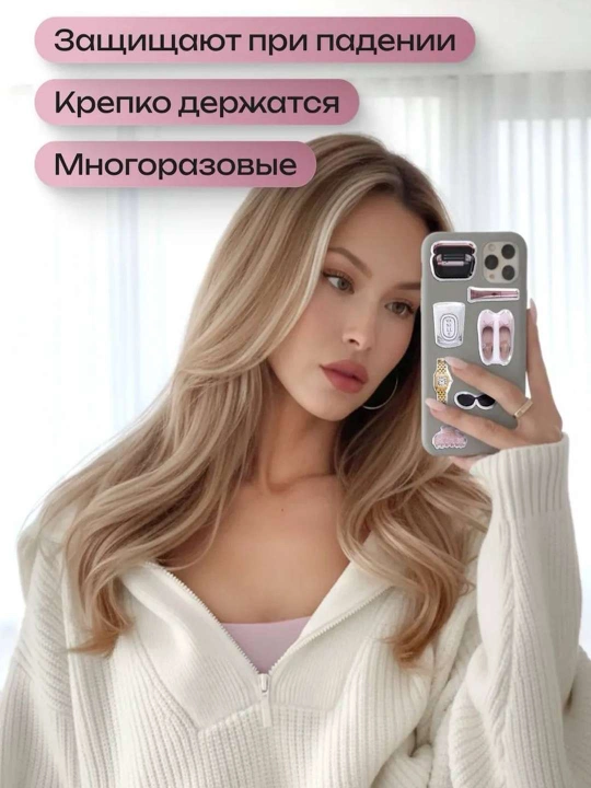 Nakleyka 3D stiker telefon orqasiga yopishadigan bo'rtib turuvchi stiker