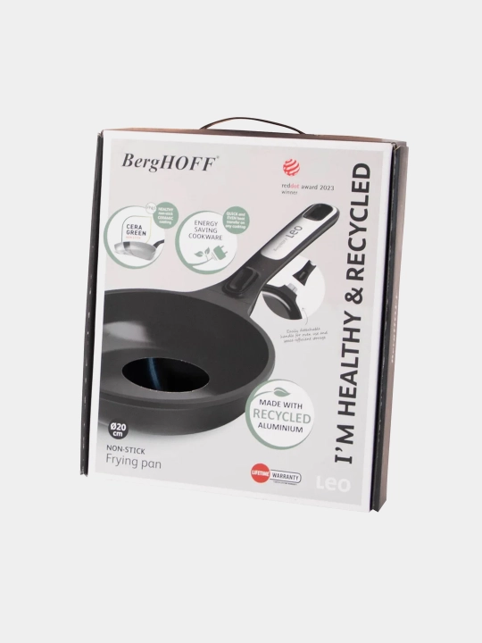 Сковорода BergHOFF Phantom, антипригарное покрытие CeraGreen