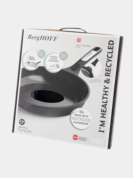 Сковорода BergHOFF Phantom, 28 см, антипригарное покрытие, для индукции, съемная ручка