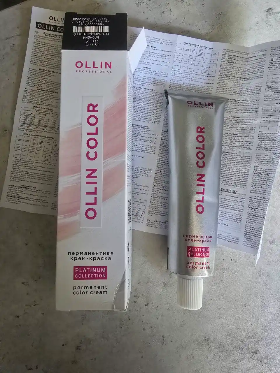 Перманентная крем-краска для волос OLLIN COLOR Platinum Collection, 100 мл