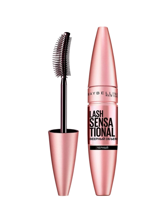 MAYBELLINE Lash Sensational Тушь для ресниц, черная, 9,5 мл