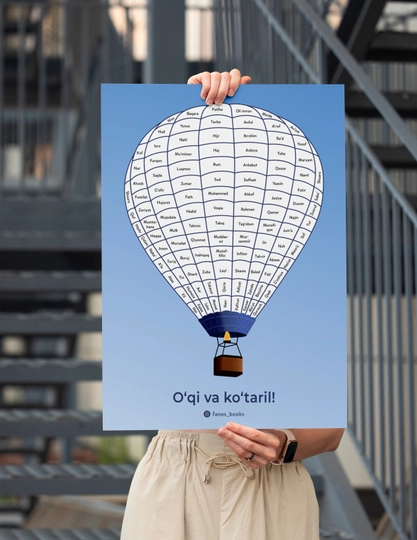 Quron treker, O‘qi va ko‘taril jadvali, A3 formatda