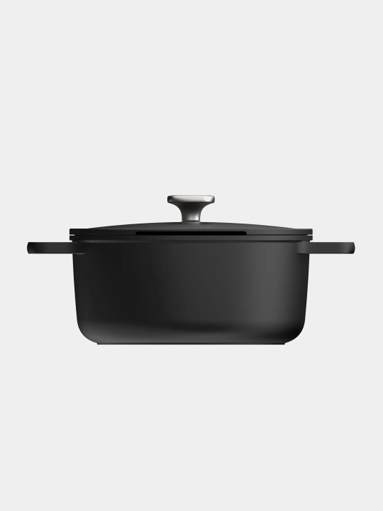 Кастрюля BergHOFF Phantom 24/14см, антипригарная, с крышкой, черная