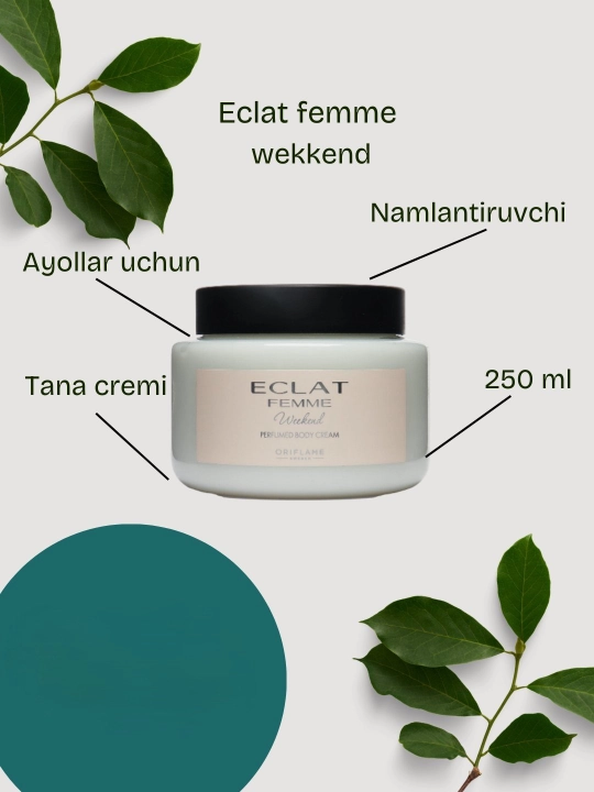 Крем для тела Eclat Femme & Weekend, 250 мл