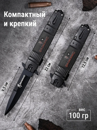 Buklanadigan universal pichoq, zanglamaydigan po'lat, ixcham, pichoq-spinner sayyohlik