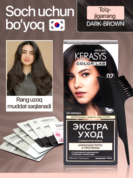 Корейская краска для волос, без аммиака, без сульфатов Kerasys Color Lab