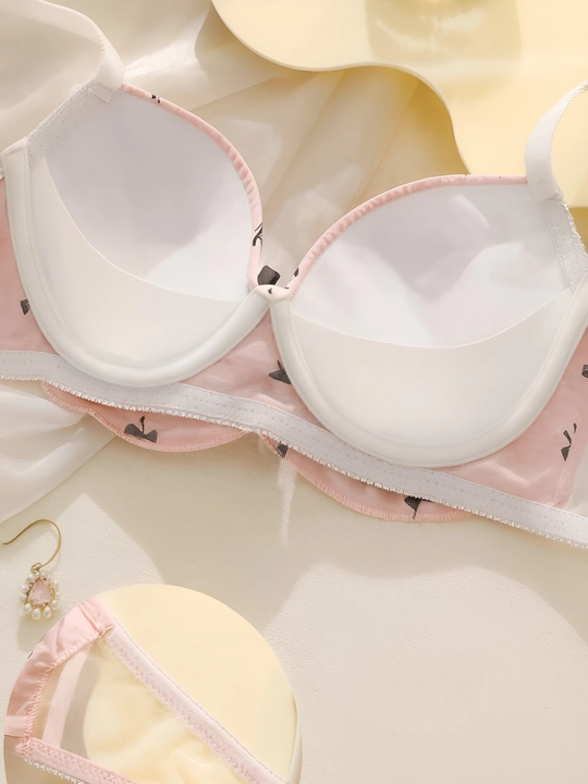 Комплект из бюстгальтера и трусиков Hello Kitty, для женщин и девочек, размеры M, L, XL