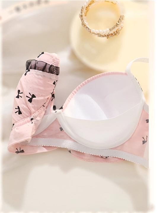 Комплект из бюстгальтера и трусиков Hello Kitty, для женщин и девочек, размеры M, L, XL