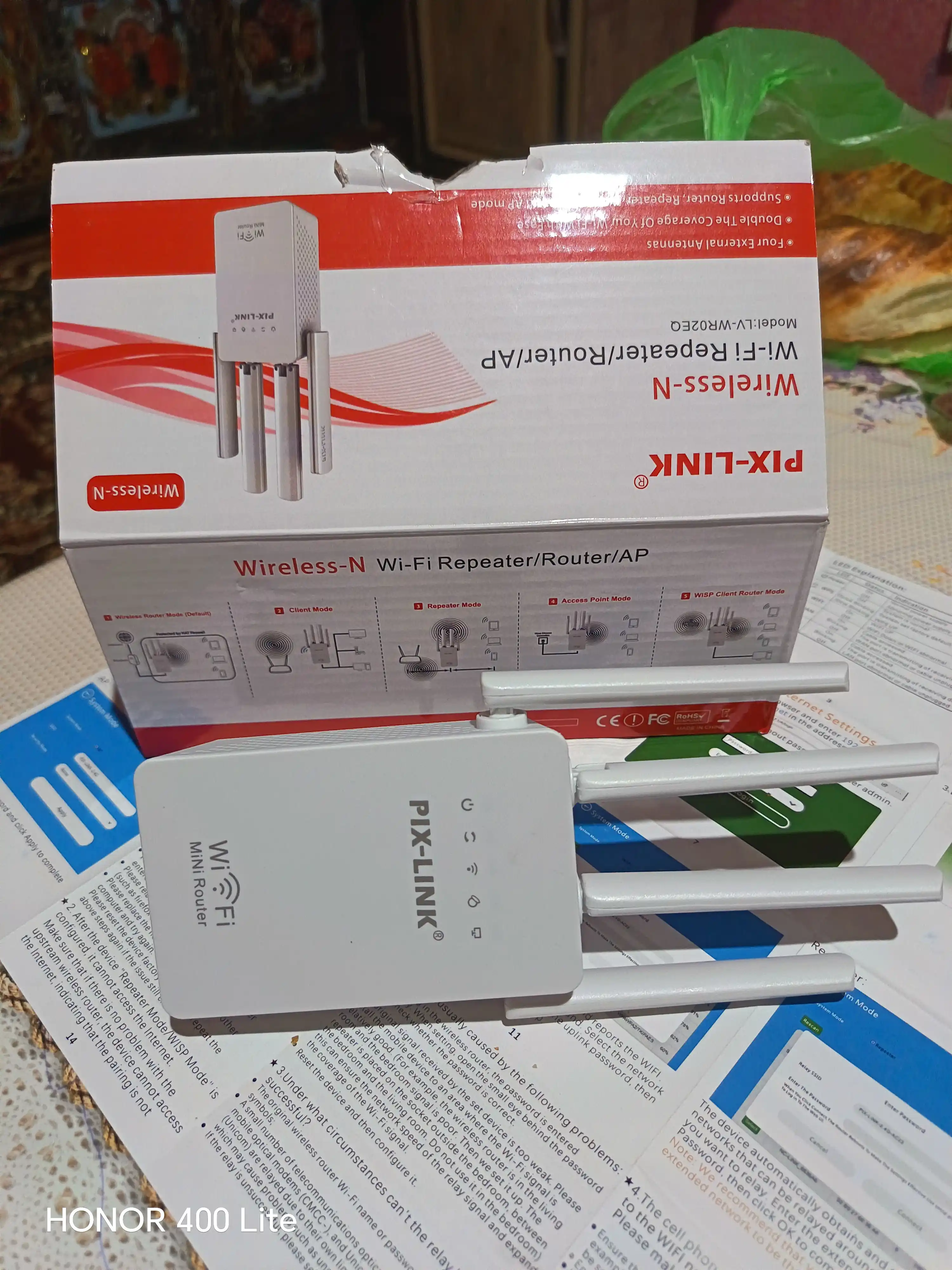 Усилитель сигнала Wi-Fi мини-роутер, репитер 3 в 1 Pix-link LV-WR09, LV-WR02EQ