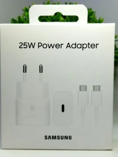 Быстрая зарядка, Samsung Galaxy и Android, адаптер 25 Вт 3А с кабелем - 