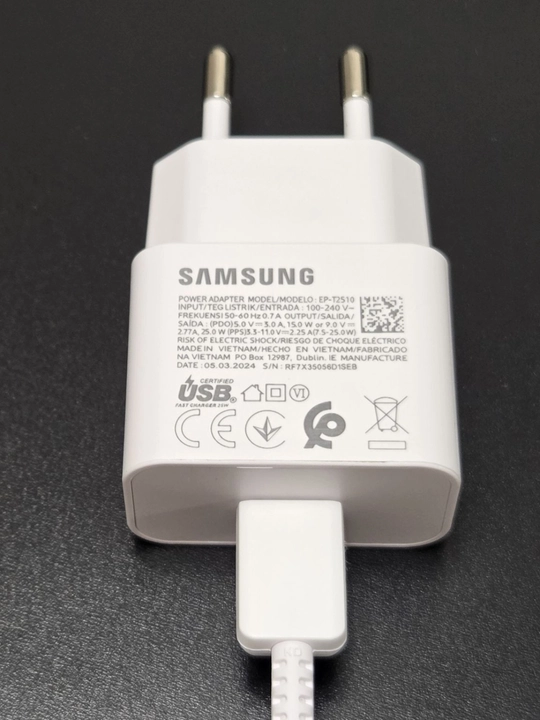 Быстрая зарядка, Samsung Galaxy и Android, адаптер 25 Вт 3А с кабелем