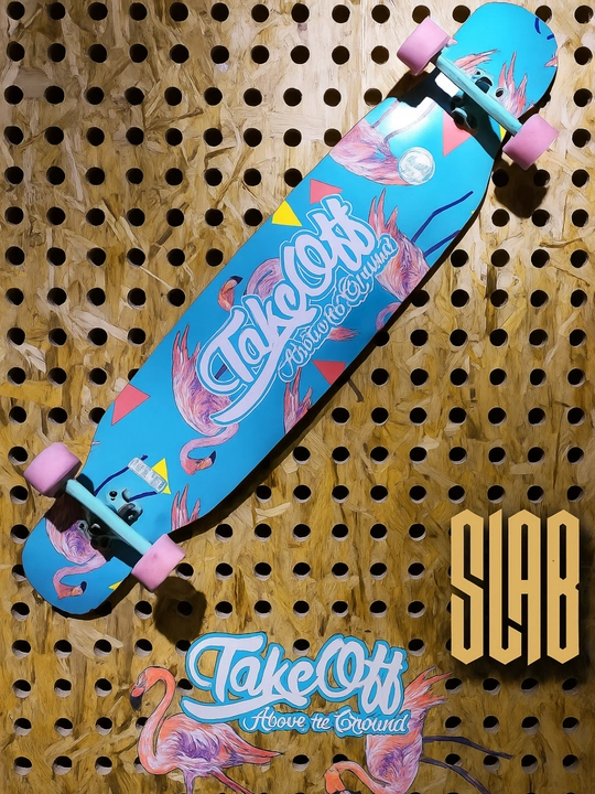 TakeOff Above the Ground longboard, 118 sm, Twin-Tip, 8 qatlamli kanada zarangi - 