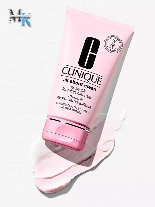 Крем-пенка для очищения лица против чёрных пятен Clinique All About Clean Rinse-Off Cleans
