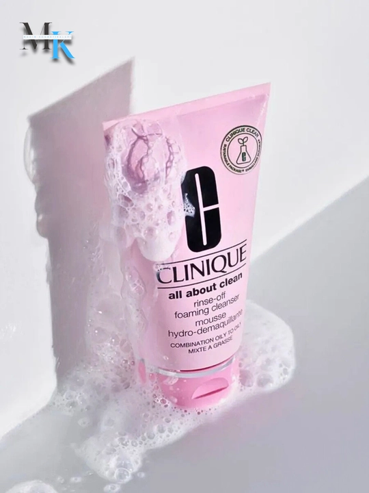 Крем-пенка для очищения лица против чёрных пятен Clinique All About Clean Rinse-Off Cleans