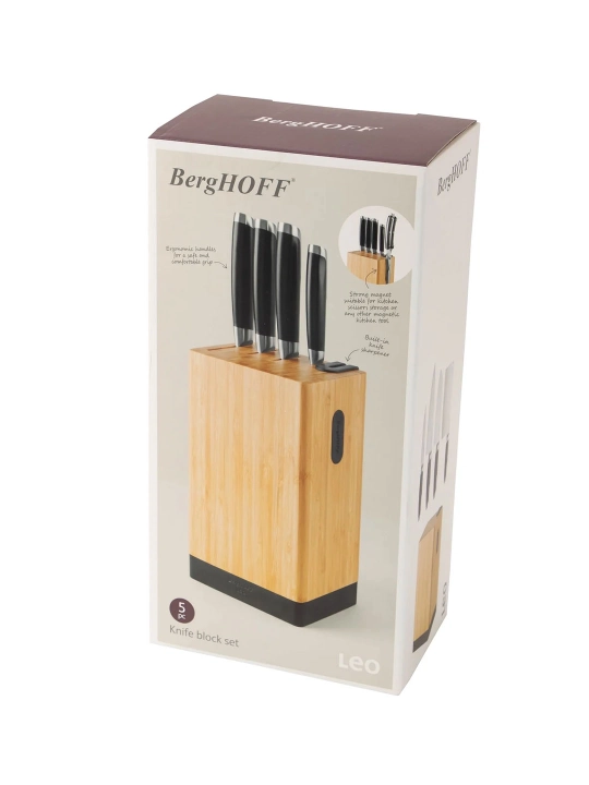 BergHOFF "Graphite" pichoqlar to‘plami, zanglamaydigan po‘lat, qora, 5 dona