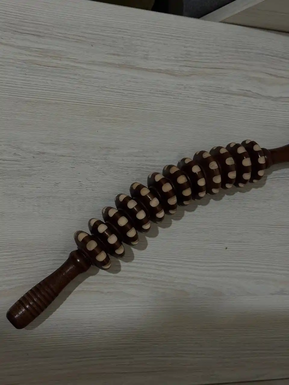 Yog‘och massaj moslamasi, rolikli, massaj uchun "chaqmoq", sellyulitga qarshi, tana uchun