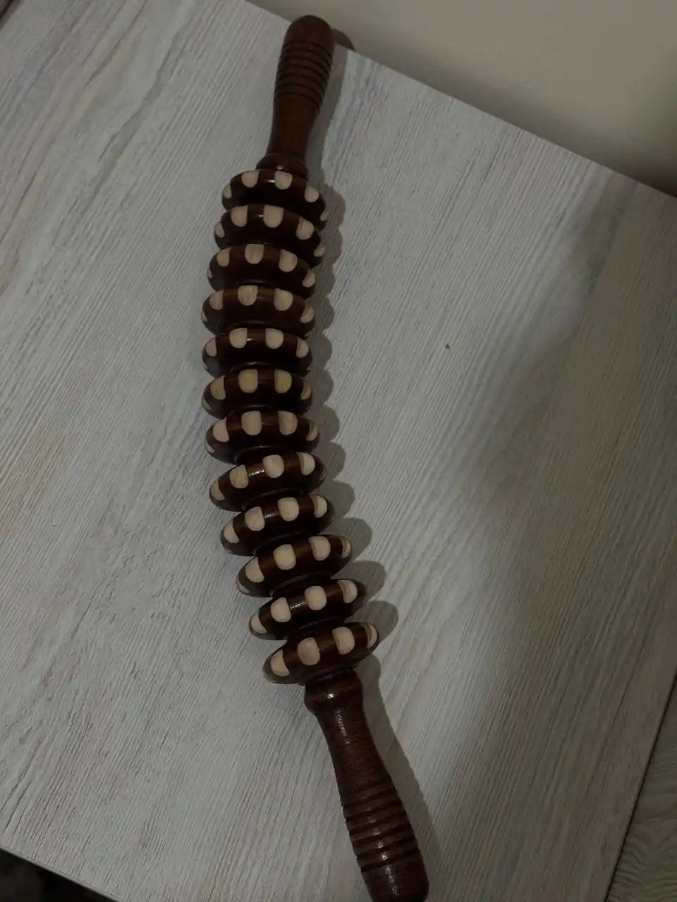 Yog‘och massaj moslamasi, rolikli, massaj uchun "chaqmoq", sellyulitga qarshi, tana uchun