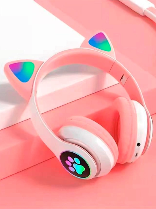 Simsiz quloqchinlar "Cat Ear" Bluetooth 5.1, qizlar va bolalar uchun mikrofonli quloqchin - 