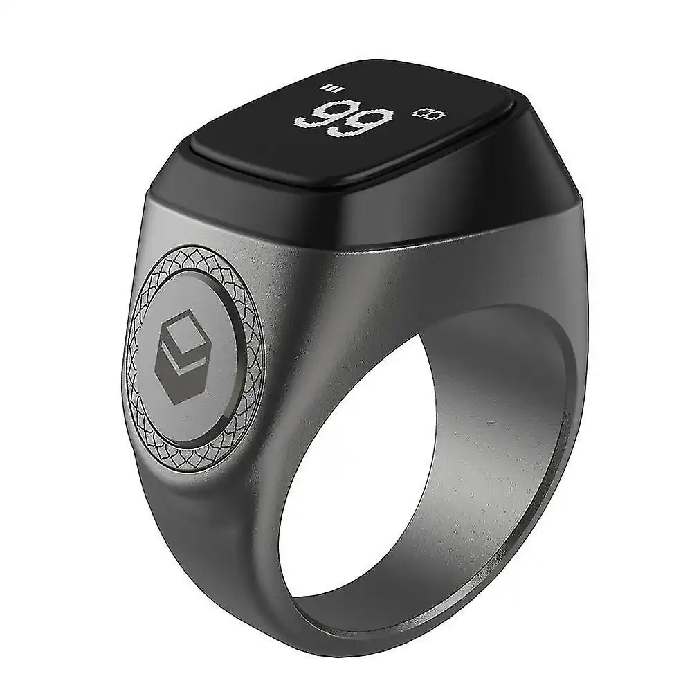 Elektron tasbeh Zikr Ring Lite, zikr va istig'for uchun, vibratsiya, suvga chidamli ekran