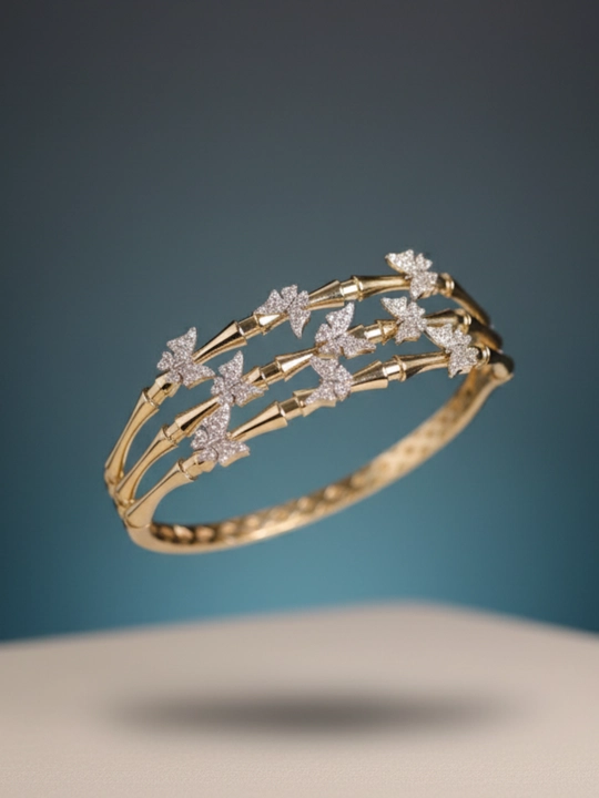 Ayollar uchun oltin braslet, bilaguzuk, 585 namuna, 14.57 gr, D12B model, DIAMOND GOLD