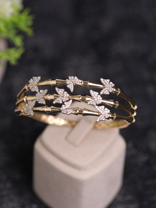 Ayollar uchun oltin braslet, bilaguzuk, 585 namuna, 14.57 gr, D12B model, DIAMOND GOLD