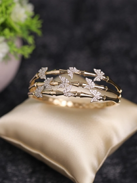 Ayollar uchun oltin braslet, bilaguzuk, 585 namuna, 14.57 gr, D12B model, DIAMOND GOLD