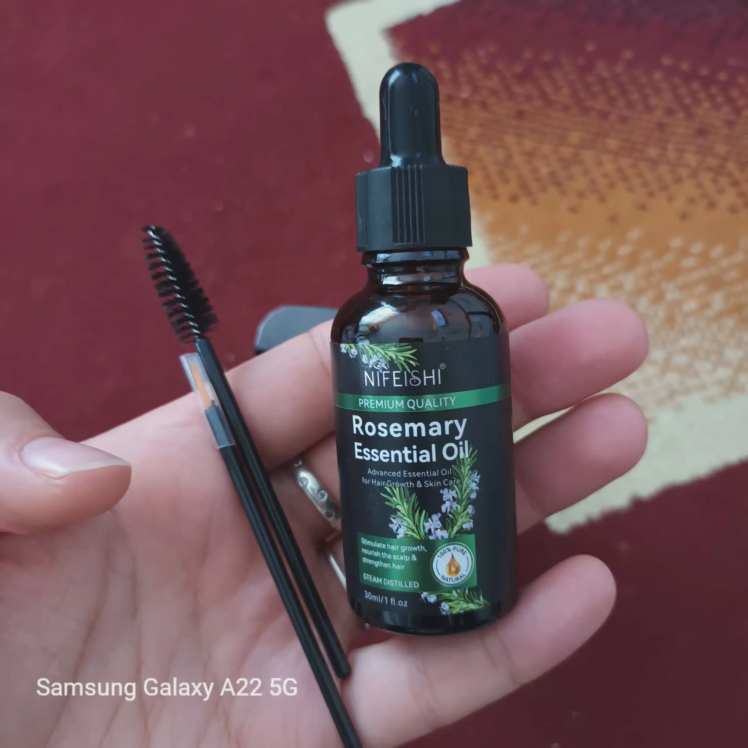 Масло розмарина для волос NIFEISHI Organic, для роста волос, 2 в 1, розмарин и кастор