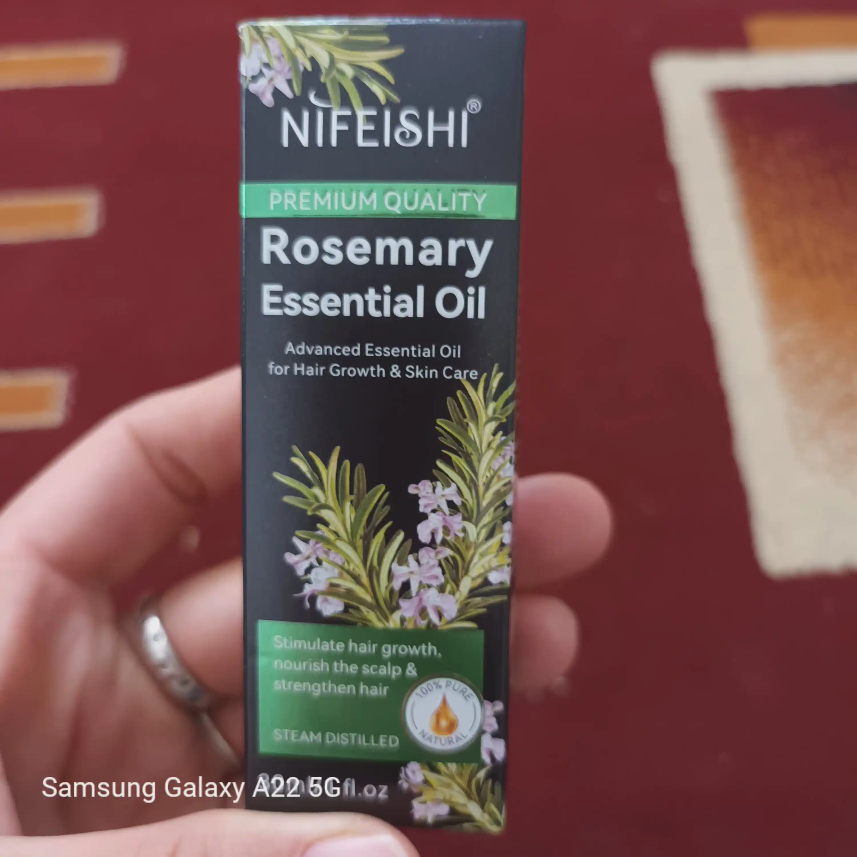 Масло розмарина для волос NIFEISHI Organic, для роста волос, 2 в 1, розмарин и кастор