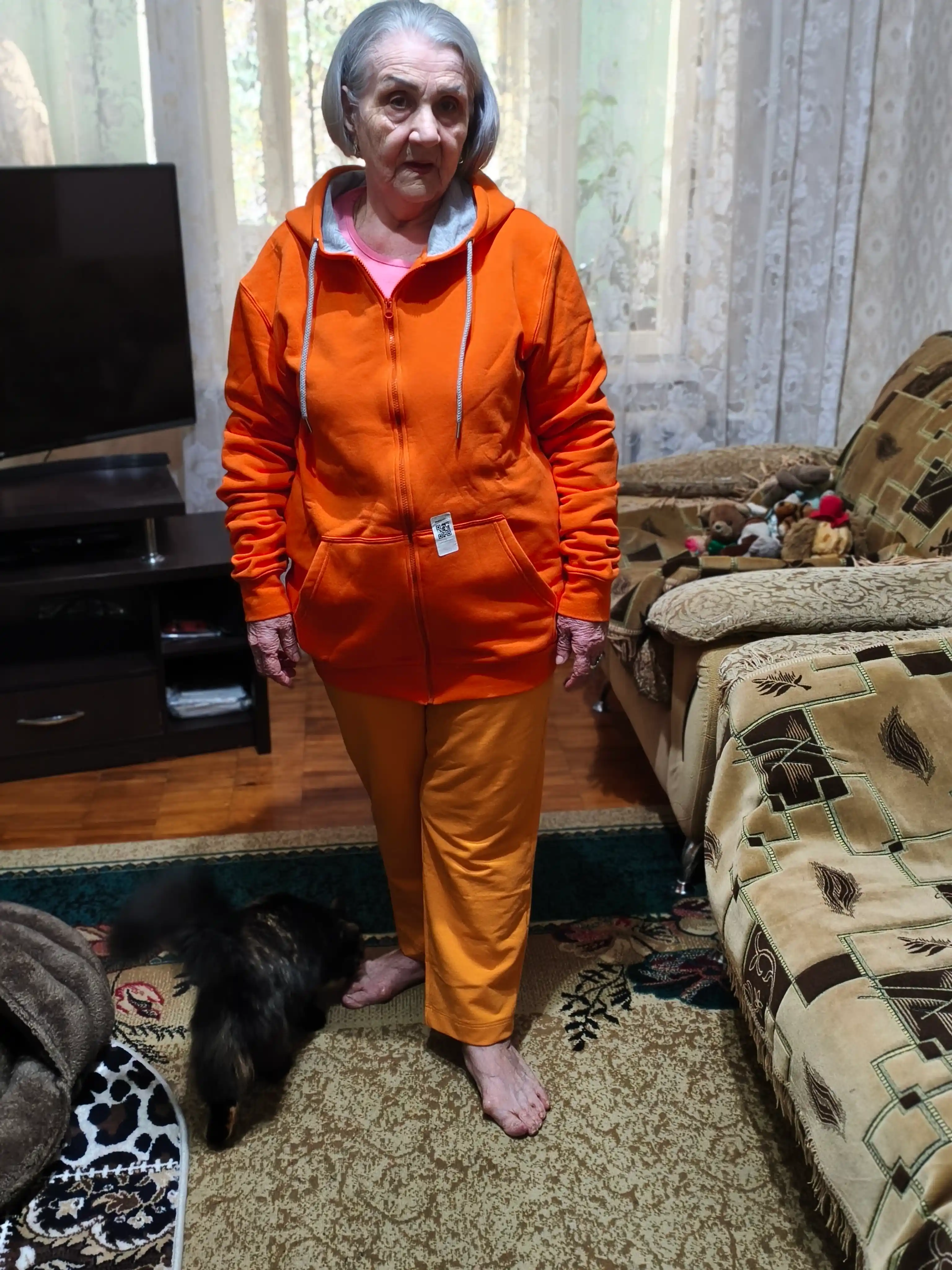 Зип толстовка с капюшоном, унисекс, из хлопка XS-3XL