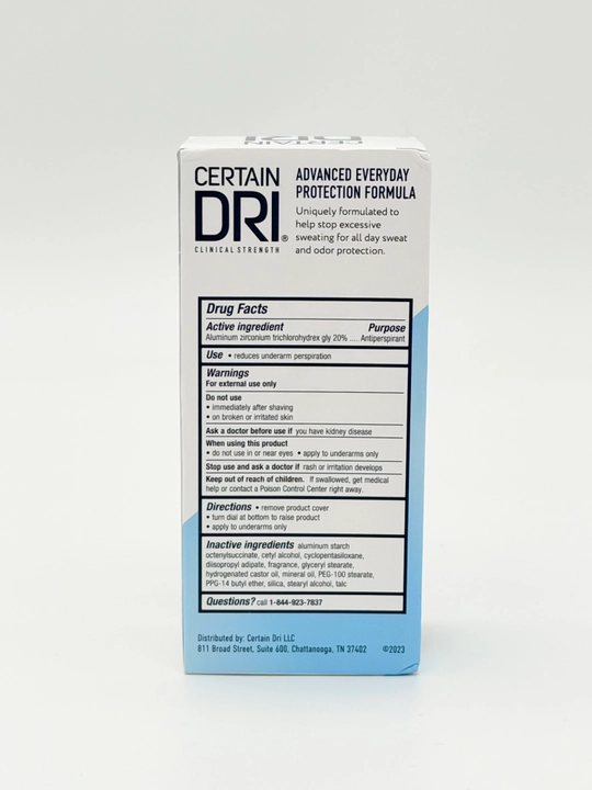 Мужской антиперспирант Certain DRI Clinical, 72-часовая защита от пота, 35 мл