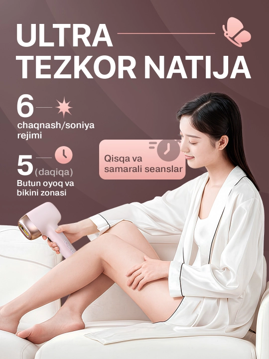 Depilazer Pro 2 — Uy sharoitida  lazer epilyatsiya Fotoepilator