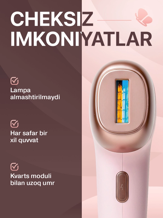 Depilazer Pro 2 — Uy sharoitida  lazer epilyatsiya Fotoepilator
