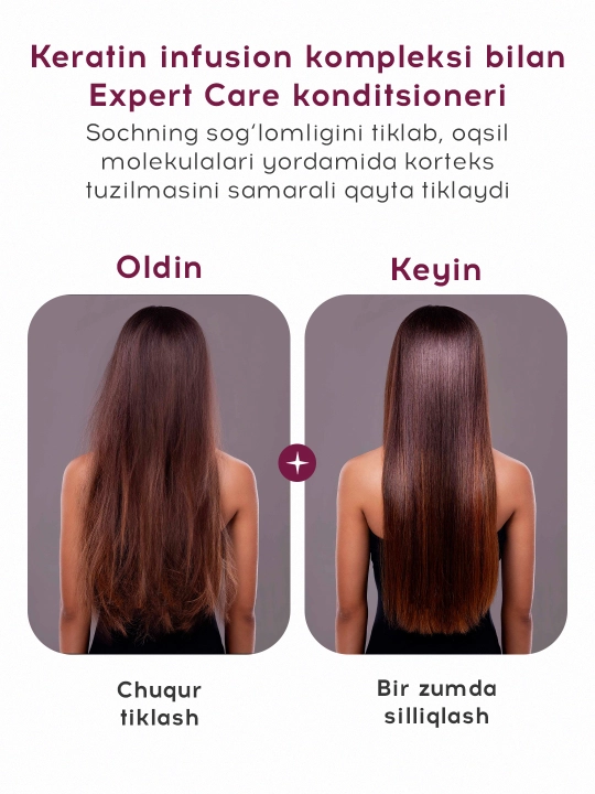 Кондиционер для волос с кератином, профессиональный Infinity Expert Care, 1000 мл