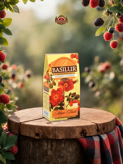 Magic Fruits - Raspberry & Rosehip - 100g Loose Leaf Tea — BASILUR-RASBERRYROSESHIP