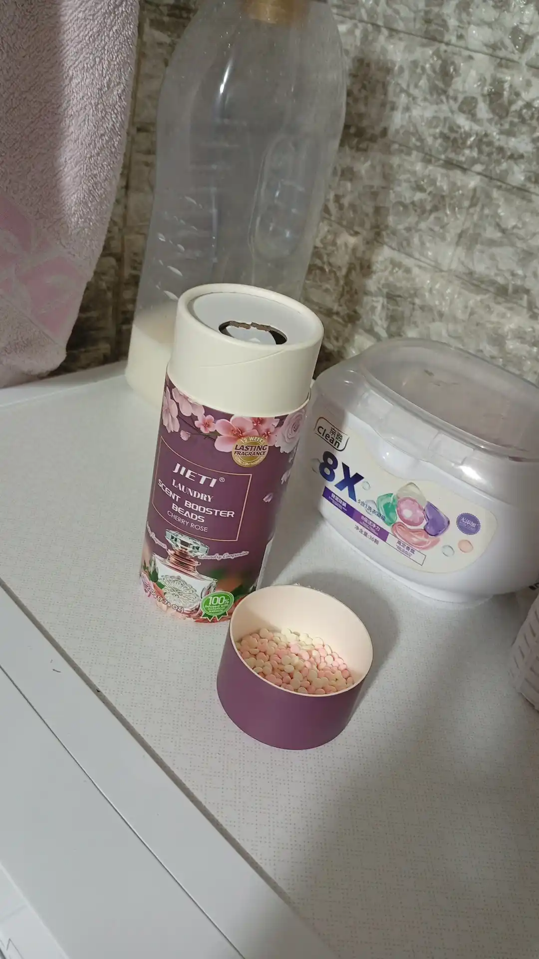 Kir yuvish aromatik granulalari Jieti, kiyimlarni yuvish uchun, 220 g
