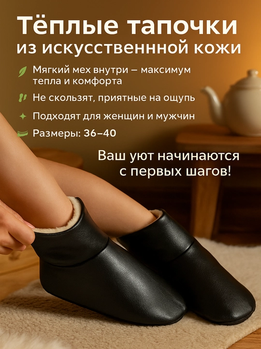 Махси теплая из искусственной кожи, для мужчин и женщин, стандарт 36-40 - 