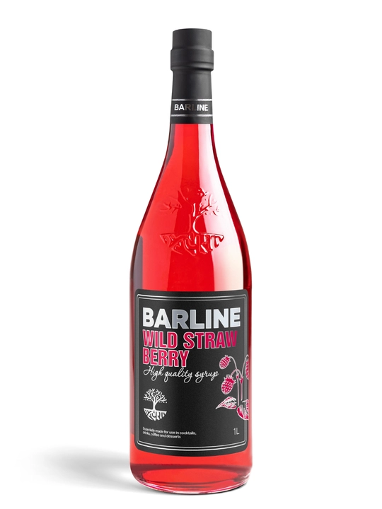 Barline Wild Strawberry — сироп Дикая земляника для коктейлей, лимонадов и десертов, 1 л