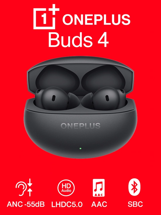 Наушник OnePlus Buds 4, ANC -55db, LHDC5.0, AAC, SBC - 