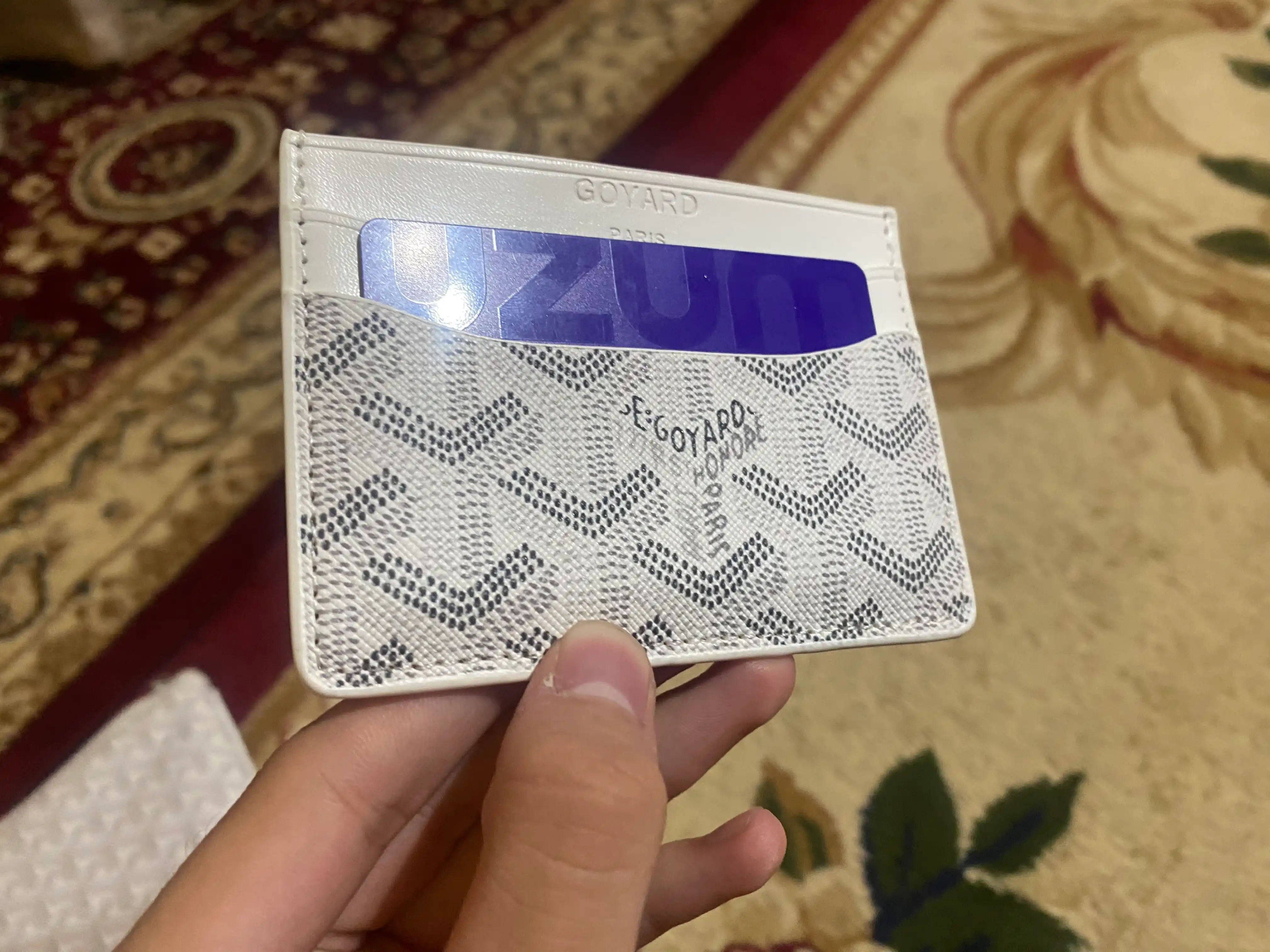 Кошелек Goyard: для карт, паспорта, удостоверения личности, визиток, без коробки