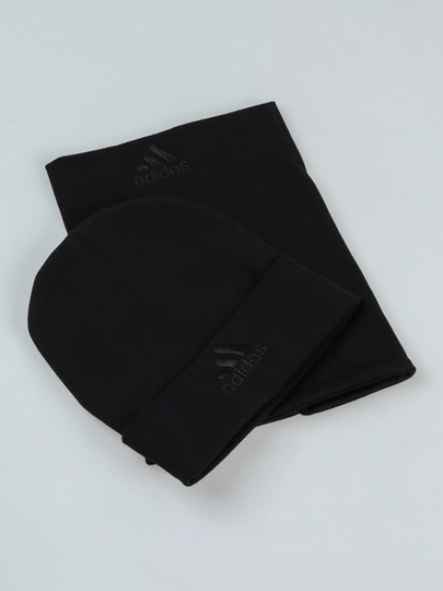 Niqob-shlyapa, universal va sharf, 2x1 to‘plam, qishki snud, 95% paxta