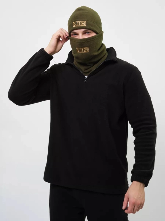 Balaklava 5.11 qishki o'ta zich jun 8 mm dan -30 ° C gacha issiq yuz va bo'yin niqobi