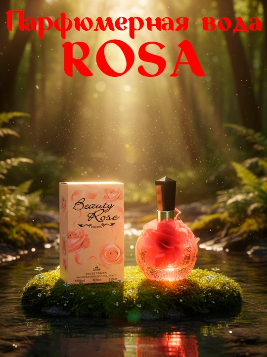 Парфюмерная вода для женщин Beauty Rose, 100 мл - 