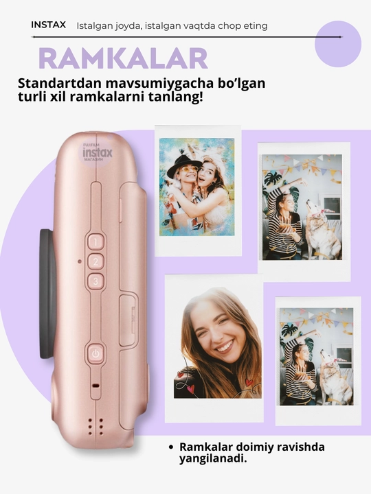 Smartfon uchun gibrid fotokamera-printer Instax Mini LiPlay