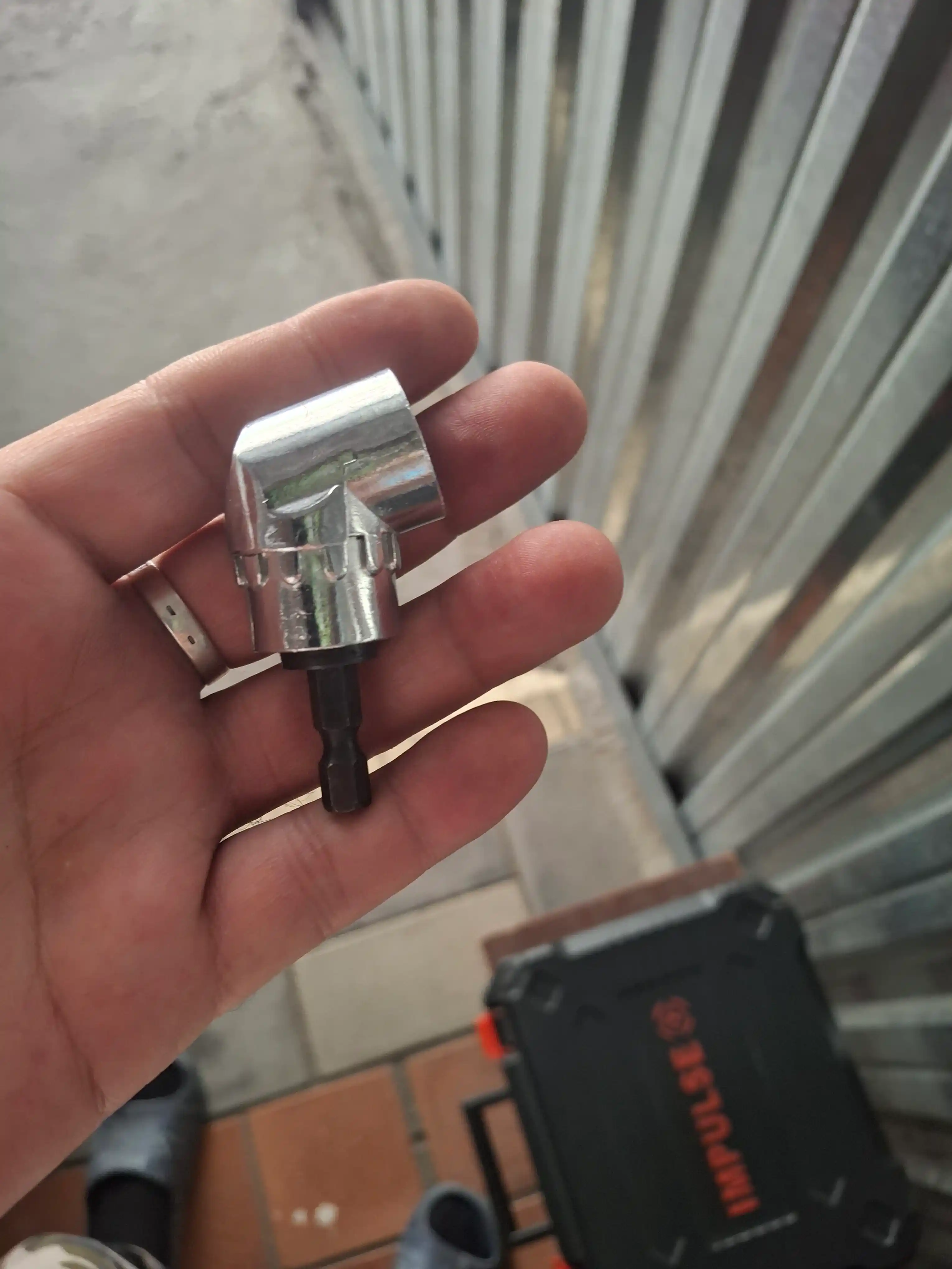 Shurupovёrt va drel uchun yuqori sifatli burchakli nasadka-adapter, 105 daraja, 6,35 mm