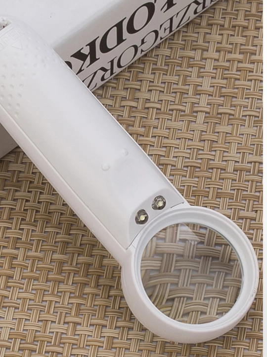 MG6B-2B LED yoritgichli lupa — 15x kattalashtiruvchi optik oynali qo‘l lupasi