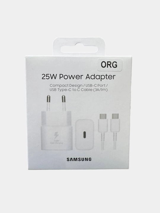 Samsung 25W ORG Type-C kabeli, USB-C quvvatlash moslamasi